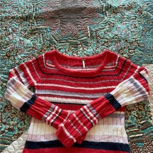 Free People Multicolor Striped Sweater